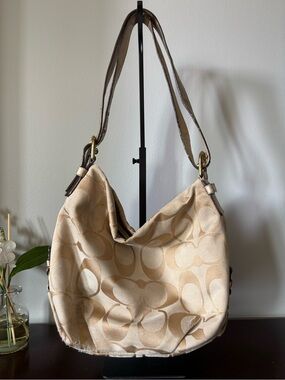 Y2K Coach Canvas Shoulder Bag